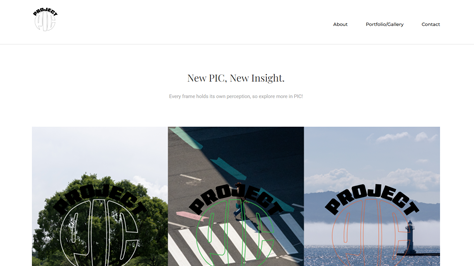 Project PIC 웹사이트 모바일용 이미지